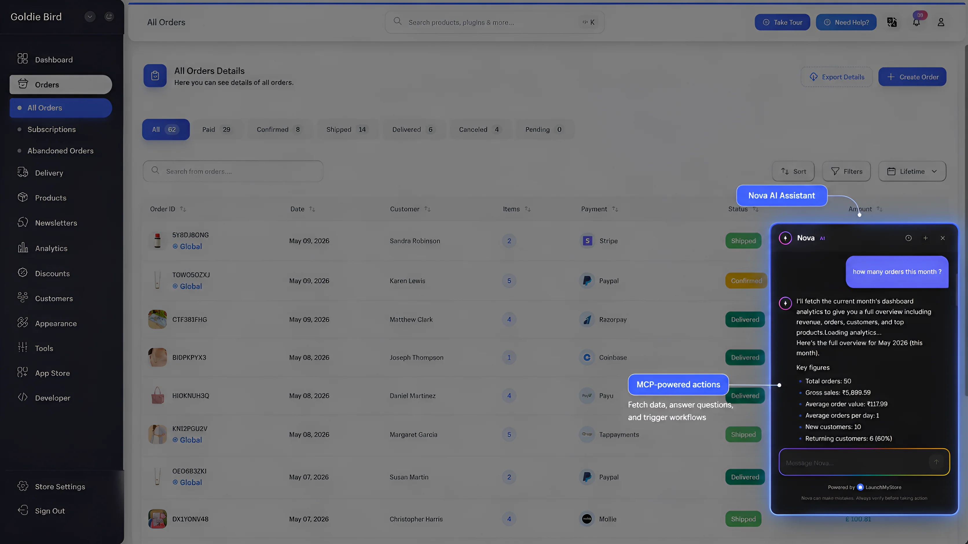 Nova AI Assistant — Built In